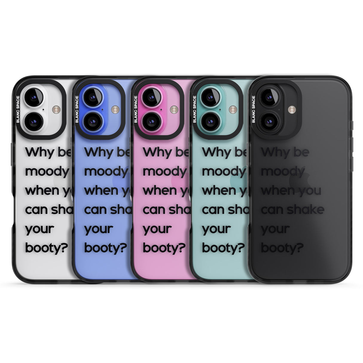 iPhone 16 Pro Max Why be moody? Black Impact Phone Case