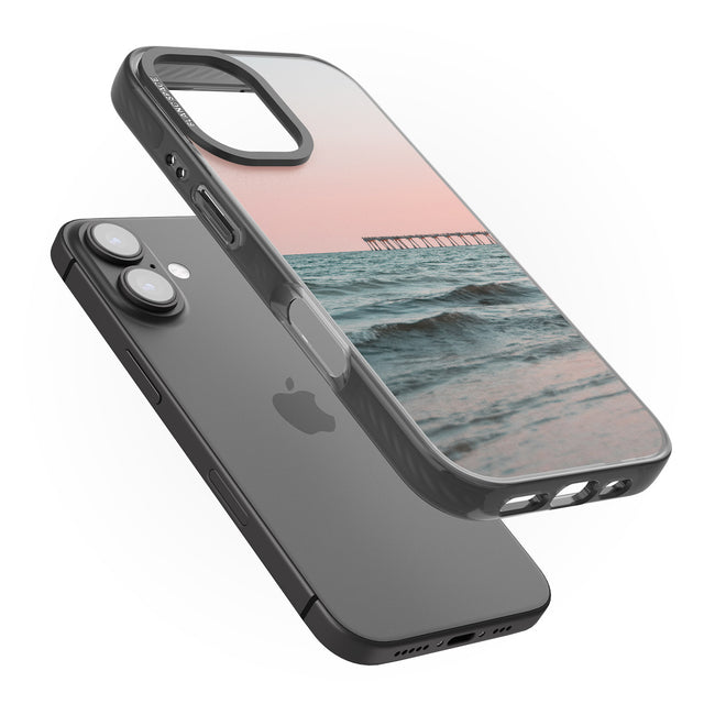 iPhone 16 Pro Max Beach Pier Photograph Black Impact Phone Case