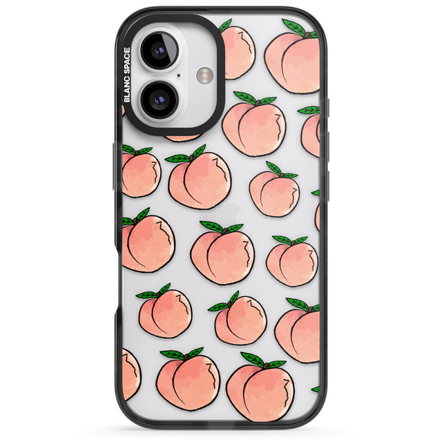 iPhone 16 Pro Max Life's a Peach Black Impact Phone Case