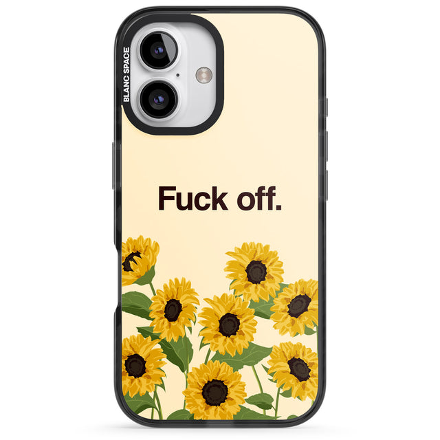 iPhone 16 Pro Max F*ck off Black Impact Phone Case