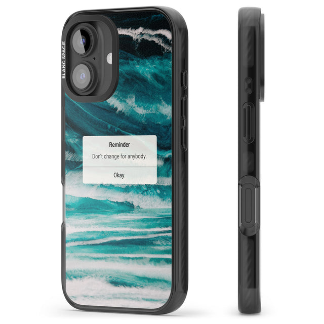 iPhone 16 Pro Max "Don't Change" iPhone Reminder Black Impact Phone Case