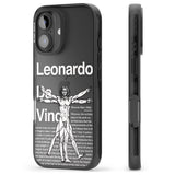 iPhone 16 Pro Max Vitruvian Man Black Impact Phone Case