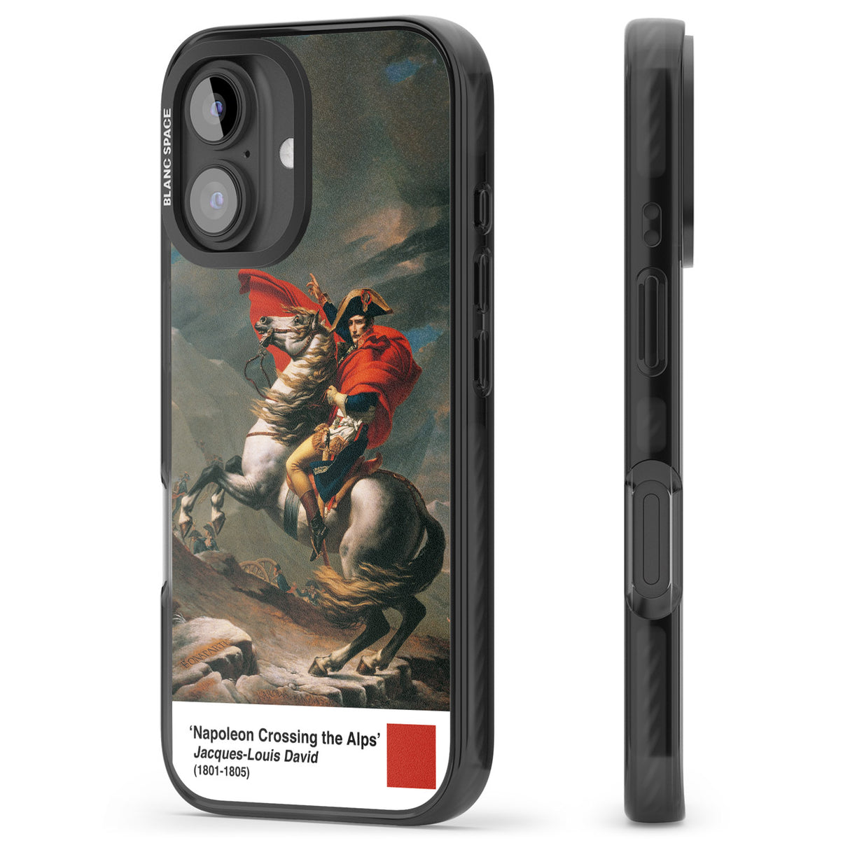 iPhone 16 Pro Max Napoleon Crossing the Alps Black Impact Phone Case