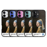 iPhone 16 Pro Max Girl with a Pearl Earring Black Impact Phone Case