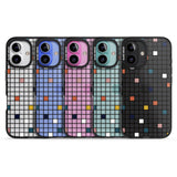 iPhone 16 Pro Max Earthtone Clear Geometric Grid Black Impact Phone Case