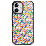 iPhone 16 Pro Max Multicolour Polka-dot Fiesta Black Impact Phone Case