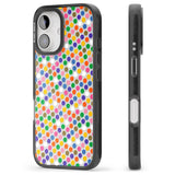 iPhone 16 Pro Max Multicolour Polka-dot Fiesta Black Impact Phone Case