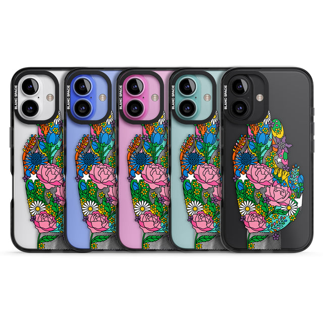 iPhone 16 Pro Max Garden Touch Black Impact Phone Case