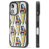 iPhone 16 Pro Max Trip & Drip Ice Cream Black Impact Phone Case