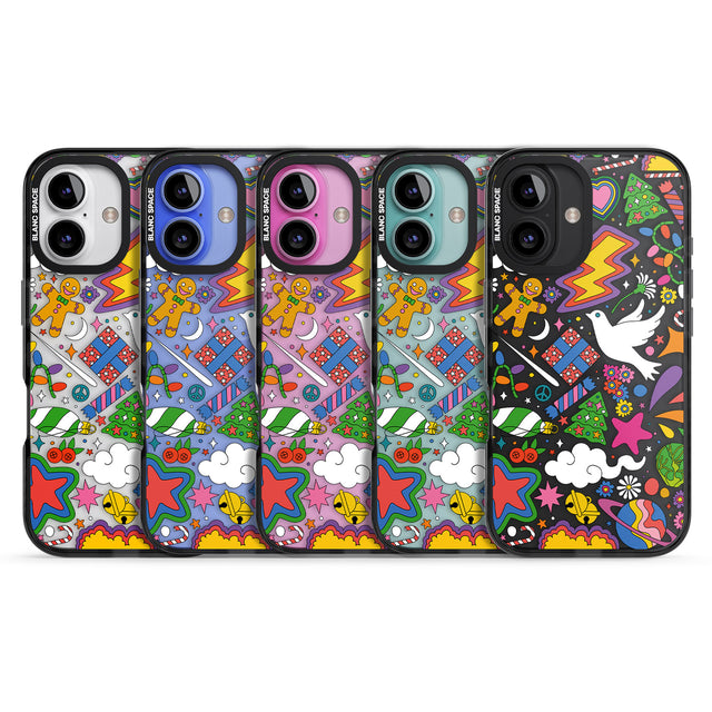 iPhone 16 Pro Max Whimsical Wonderland Black Impact Phone Case