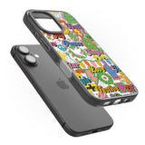 iPhone 16 Pro Max Peace & Festivities Black Impact Phone Case