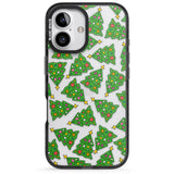 iPhone 16 Pro Max Christmas Tree Pattern Black Impact Phone Case