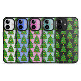 iPhone 16 Pro Max Christmas Tree Pattern (Clear) Black Impact Phone Case