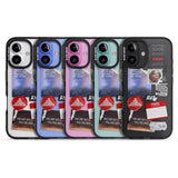 iPhone 16 Pro Max Red & Black Sticker Mix Black Impact Phone Case