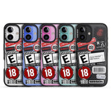 iPhone 16 Pro Max Rated 18+ Sticker Mix Black Impact Phone Case