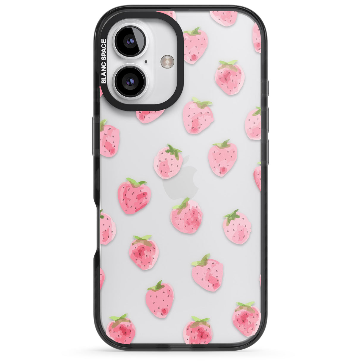 iPhone 16 Pro Max Classic Strawberry Black Impact Phone Case