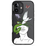 iPhone 16 Pro Max Wild Thoughts Black Impact Phone Case