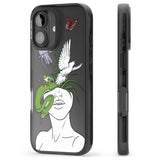 iPhone 16 Pro Max Wild Thoughts Black Impact Phone Case