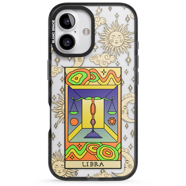 iPhone 16 Pro Max Celestial Zodiac - Libra Clear Impact Phone Case + Magsafe