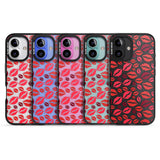 iPhone 16 Pro Max Lips Pattern Black Impact Phone Case