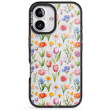 iPhone 16 Pro Max Small Flower Mix Black Impact Phone Case + Magsafe