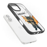 MEOW! Black Impact Phone Case for iPhone 16, iPhone 16 Plus