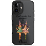 Two Witches Black Impact Phone Case for iPhone 16, iPhone 16 Plus