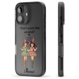 Two Witches Black Impact Phone Case for iPhone 16, iPhone 16 Plus