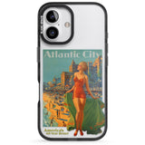 iPhone 16 Pro Max Atlantic City Vacation Poster Black Impact Phone Case