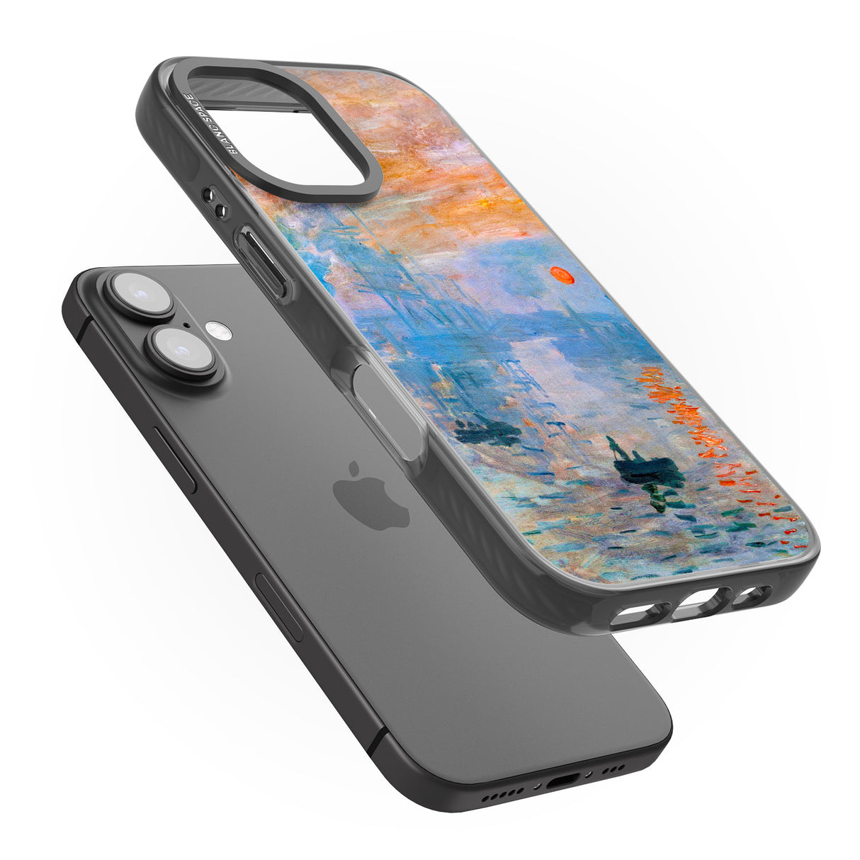 iPhone 16 Pro Max Sunset Harbor Black Impact Phone Case