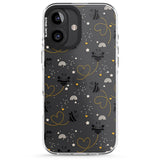 iPhone 16 Pro Max Sweet as Honey Patterns: Bees & Hearts (Clear) Black Impact Phone Case