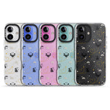 iPhone 16 Pro Max Sweet as Honey Patterns: Bees & Hearts (Clear) Black Impact Phone Case