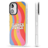 iPhone 16 Melting Flower Power Clear Impact Phone Case