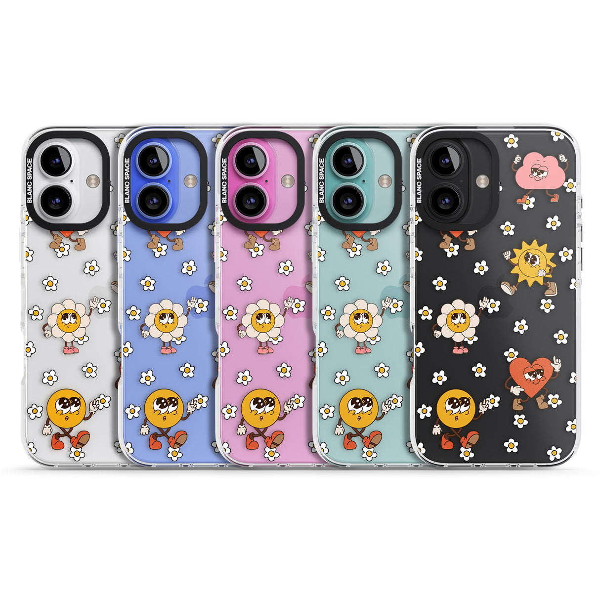 iPhone 16 Daisies & Friends Clear Impact Phone Case