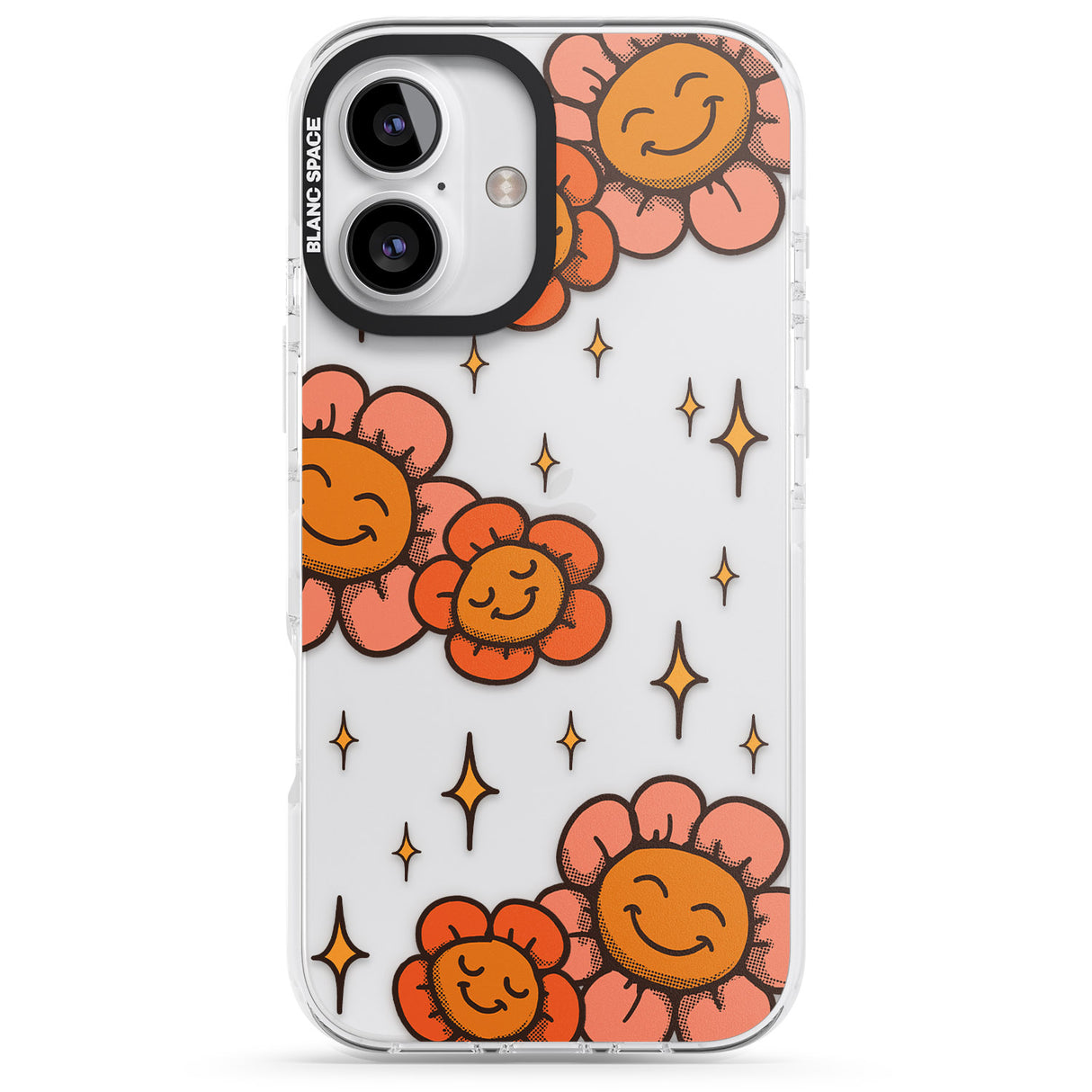 iPhone 16 Pro Max Mellow Flowers Black Impact Phone Case + Magsafe