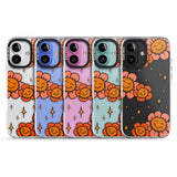 iPhone 16 Pro Max Mellow Flowers Black Impact Phone Case + Magsafe