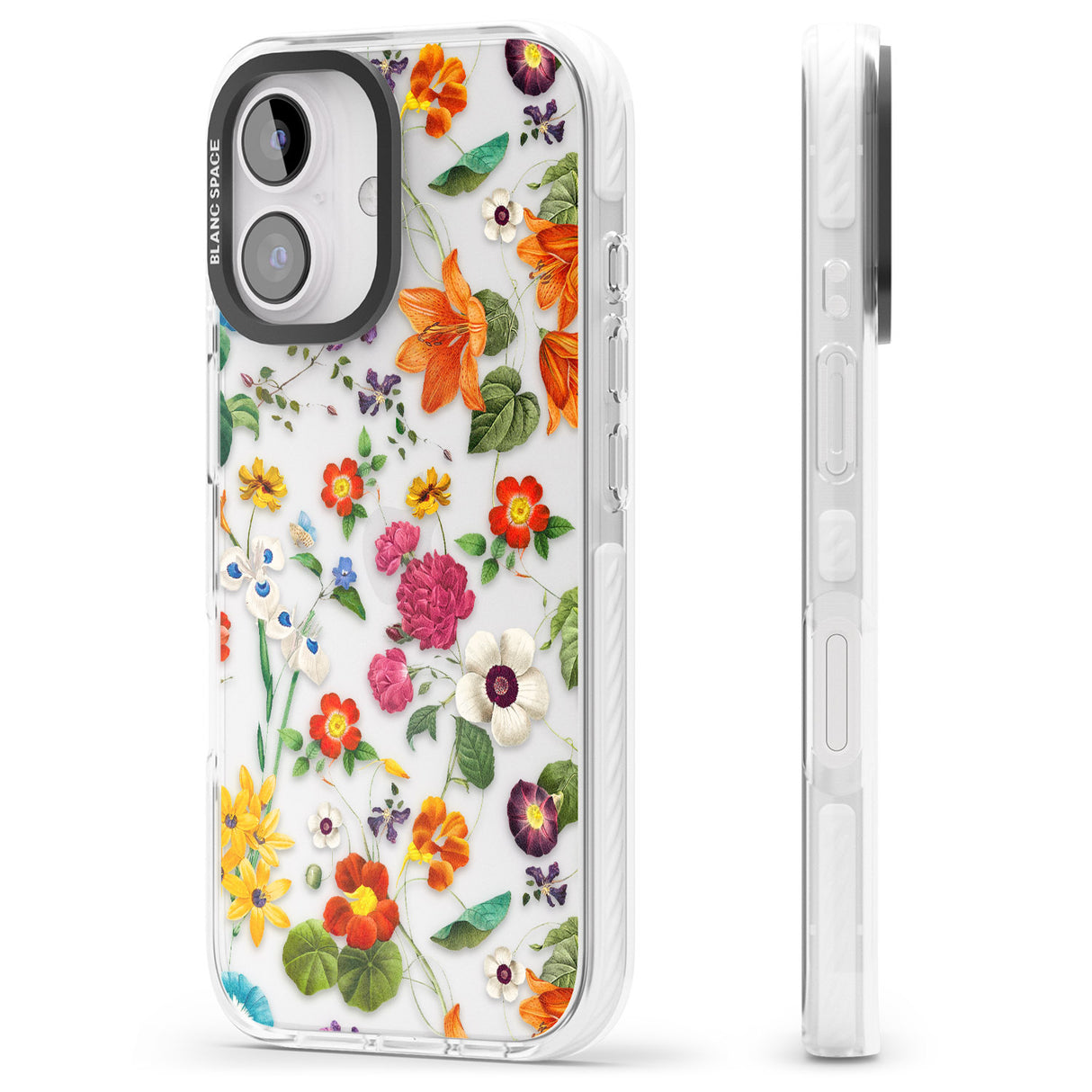 iPhone 16 Whimsical Wildflowers Clear Impact Phone Case