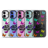 iPhone 16 Pro Max Just a Dreamer Butterfly Black Impact Phone Case