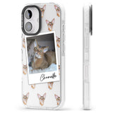 iPhone 16 Pro Max Personalised Abyssinian Cat Photo Black Impact Phone Case