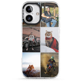 iPhone 16 Pro Max Personalised 6 Photo Grid Black Impact Phone Case