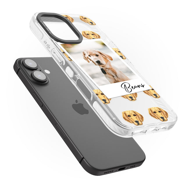 iPhone 16 Pro Max Personalised Labrador - Dog Photo Black Impact Phone Case