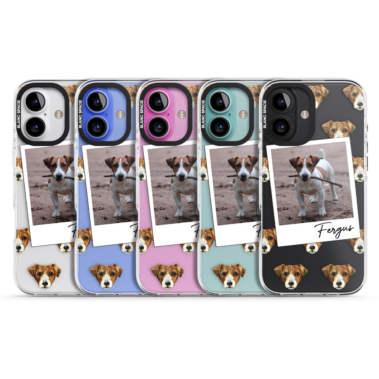 iPhone 16 Pro Max Personalised Jack Russell - Dog Photo Black Impact Phone Case