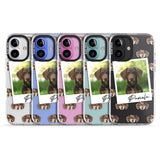 iPhone 16 Pro Max Personalised Dachshund, Brown - Dog Photo Black Impact Phone Case