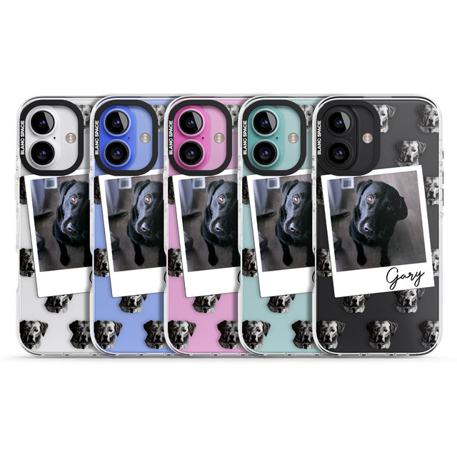 iPhone 16 Pro Max Personalised Labrador, Black - Dog Photo Black Impact Phone Case