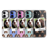 iPhone 16 Pro Max Personalised Springer Spaniel - Dog Photo Black Impact Phone Case