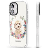 iPhone 16 Pro Max Personalised Champagne Cockapoo - Watercolour Dog Portrait Black Impact Phone Case