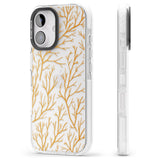 iPhone 16 Pro Max Personalised Bramble Branches Pattern Black Impact Phone Case