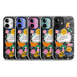 iPhone 16 Pro Max Personalised Notebook Cover with Stickers Black Impact Phone Case