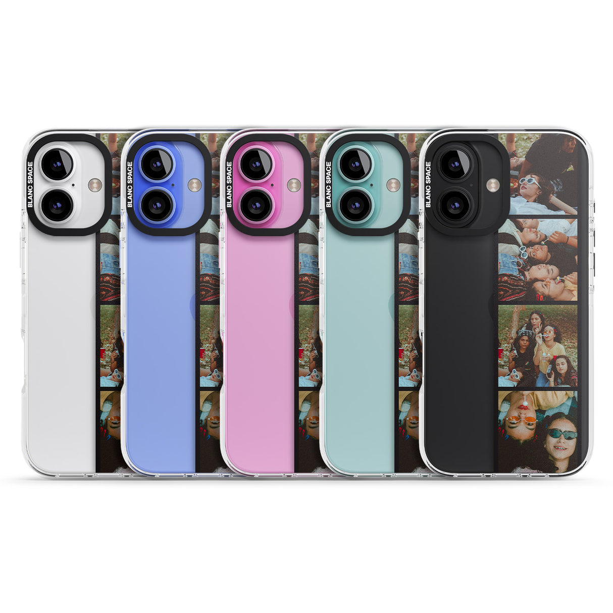 iPhone 16 Pro Max Personalised Photo Strip Black Impact Phone Case