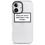 iPhone 16 Pro Max Personalised Create your own Warning Label Black Impact Phone Case